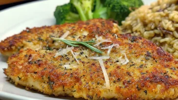 Parmesan Crusted Tilapia Fillets Freshly Baked