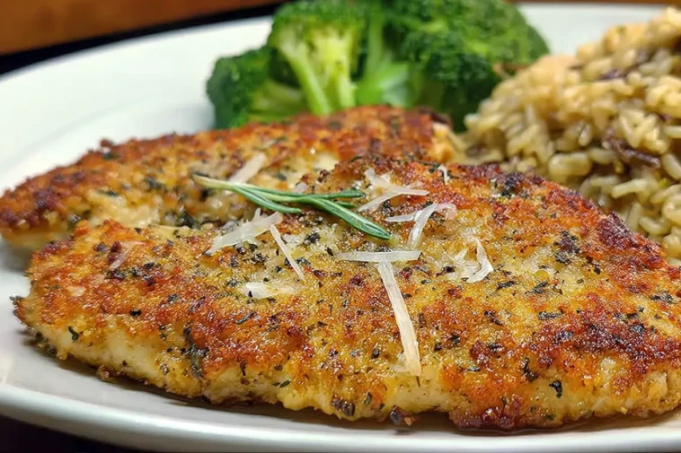 Parmesan Crusted Tilapia Fillets Freshly Baked