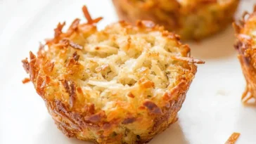 Crispy and Cheesy Parmesan Hash Brown Cups