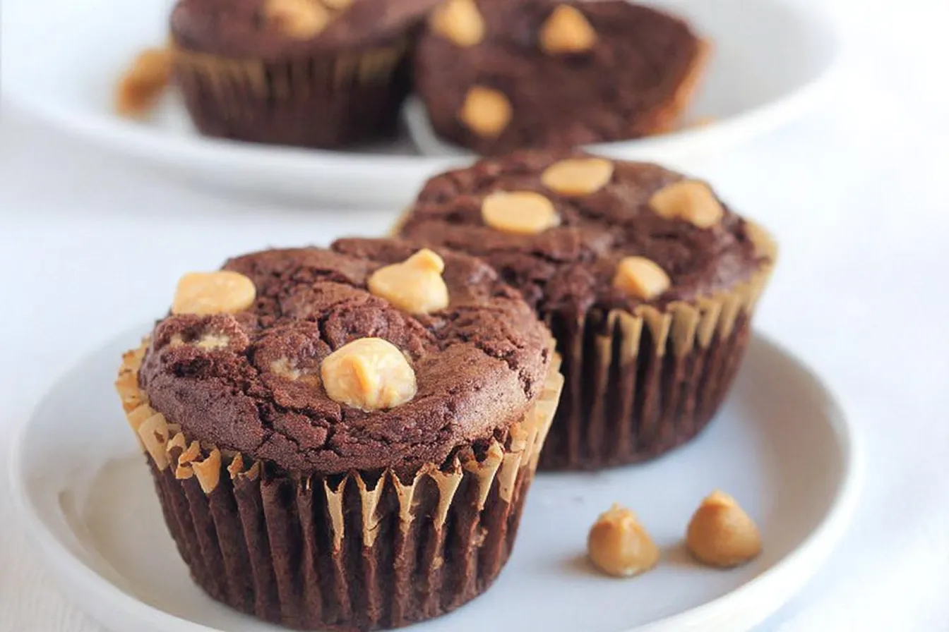 Peanut Butter Chip Brownie Cupcakes