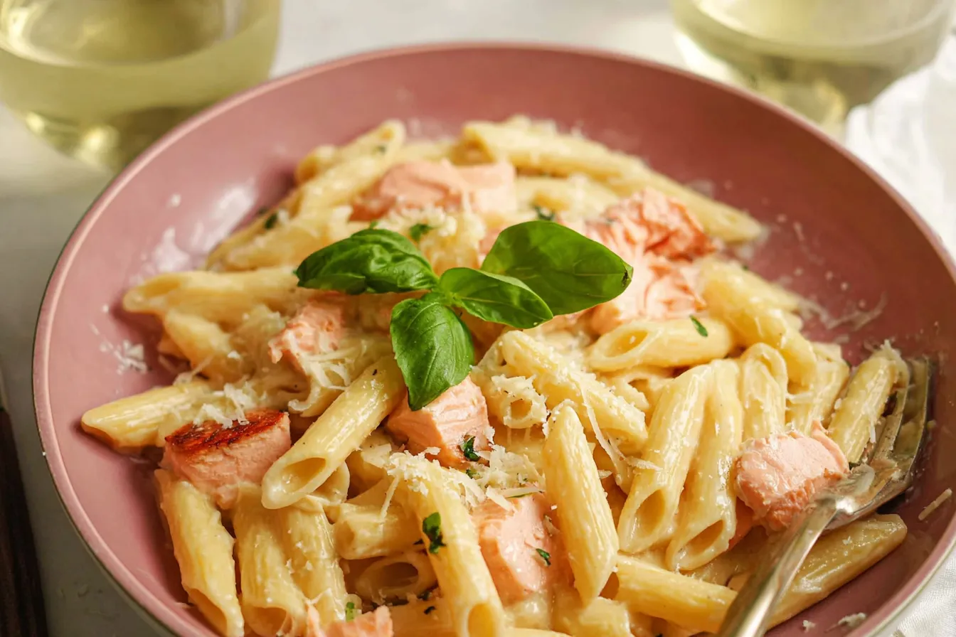 Penne al Salmone (with Fresh Salmon) - A Delicious Delight 3 Penne al Salmone with Fresh Salmon - Delicious Italian Dish