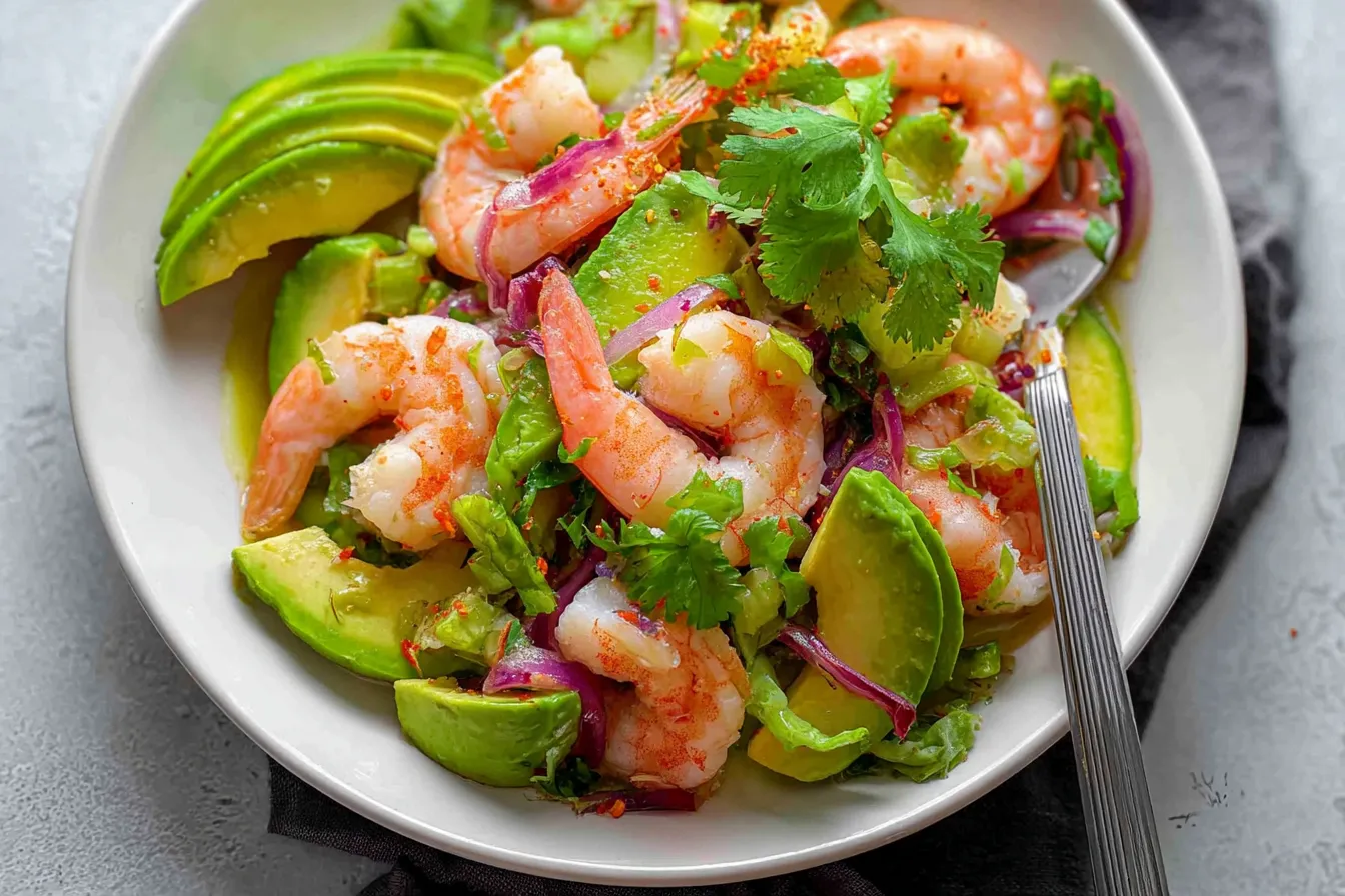 Shrimp Avocado Salad: A Fresh Twist on Summer Favorites 3 Colorful Shrimp Avocado Salad Platter