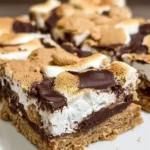 Delicious S’mores Bars Made with Graham Cracker Cookie