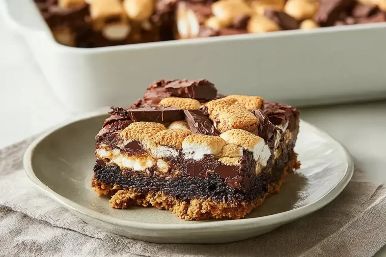 Decadent S'mores Brownies Ready to Indulge In