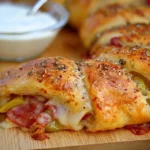 Spicy Italian Crescent Ring Freshly Baked