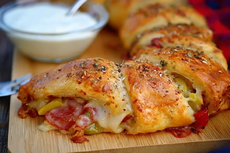 Spicy Italian Crescent Ring Freshly Baked