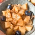 Delicious Stewed Apples With Ginger And Cinnamon in a Bowl