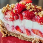Strawberry Crunch Cheesecake Slices