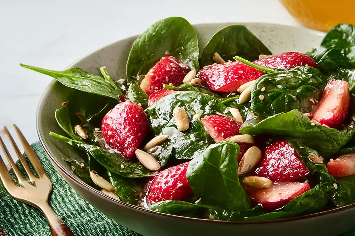 Strawberry Spinach Salad - Fresh and Colorful Dish