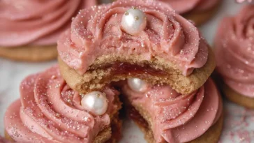 Sugar Plum Fairy Cookies on a Decorative Platter