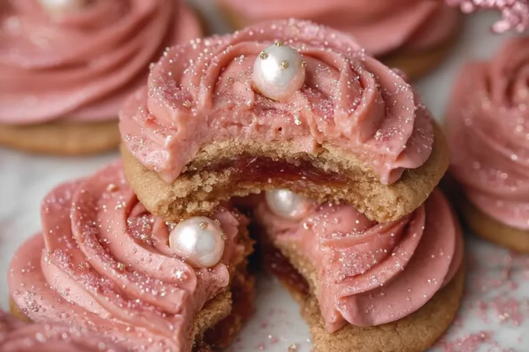 Sugar Plum Fairy Cookies on a Decorative Platter