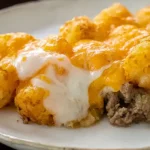 Tater Tot Bake Fresh Out of the Oven