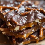 Delicious Salted Caramel Pretzel Bark