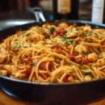 The Chicken One Pot Spaghetti in a Pot