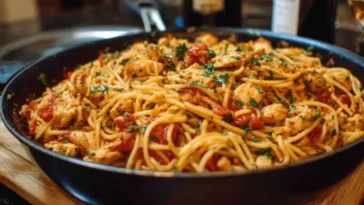 The Chicken One Pot Spaghetti in a Pot
