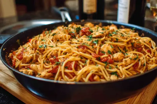 The Chicken One Pot Spaghetti in a Pot