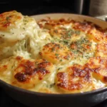 Delicious Scalloped Potatoes with Creamy Cheese Sauce