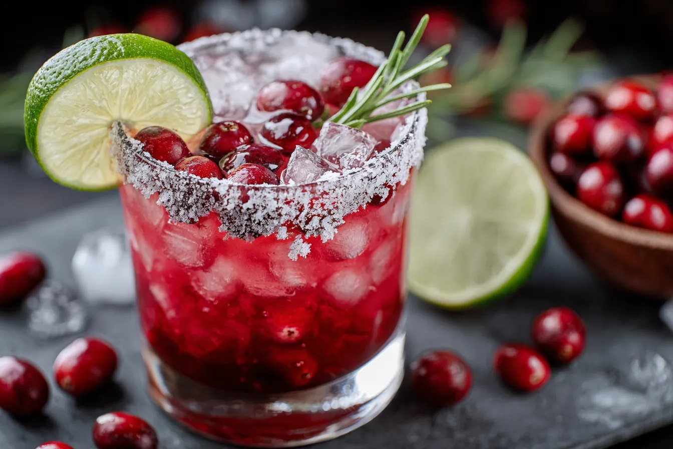 White Christmas Cranberry Margarita Recipe - A Festive Delight! 3 White Christmas Cranberry Margarita Ready to Serve