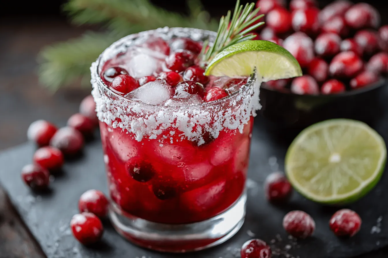 White Christmas Cranberry Margarita Recipe