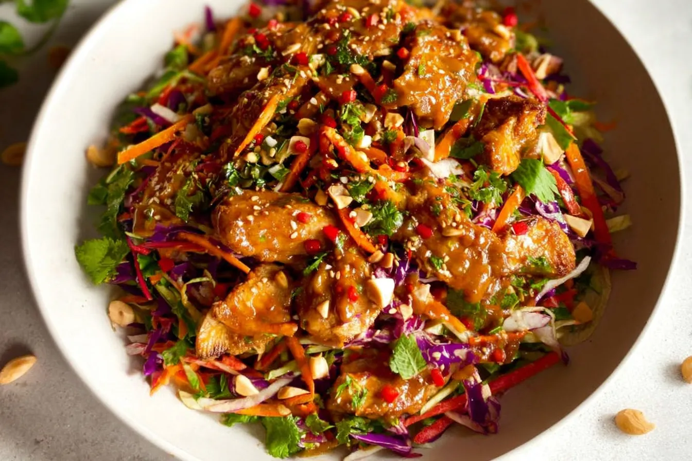 Asian Chicken Crunch Salad: A Flavorful Delight You’ll Love 3 Delicious Asian Chicken Crunch Salad Ready to Serve