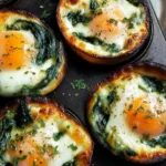 Baked Egg Cups with Spinach for a Healthy Breakfast