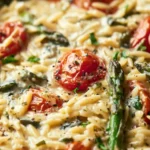 Baked Feta Orzo Dish Ready to Serve