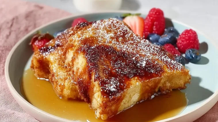 Delicious Baked French Toast Just Out of the Oven