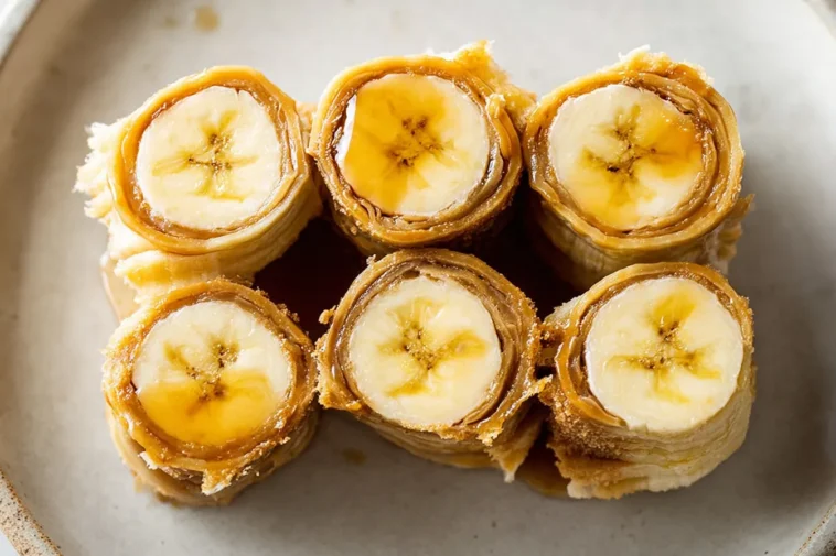 Colorful Banana Sushi Roll Ups Ready to Enjoy