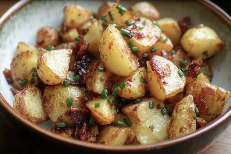 Golden Bangin’ Breakfast Potatoes Served Hot