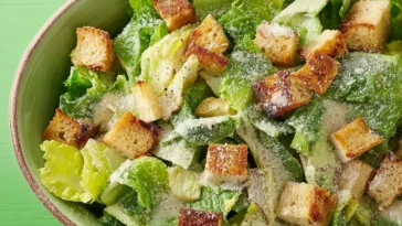 Delicious Homemade Caesar Salad Dressing in a Bowl