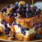 Delicious Blueberry Cream Cheese French Toast