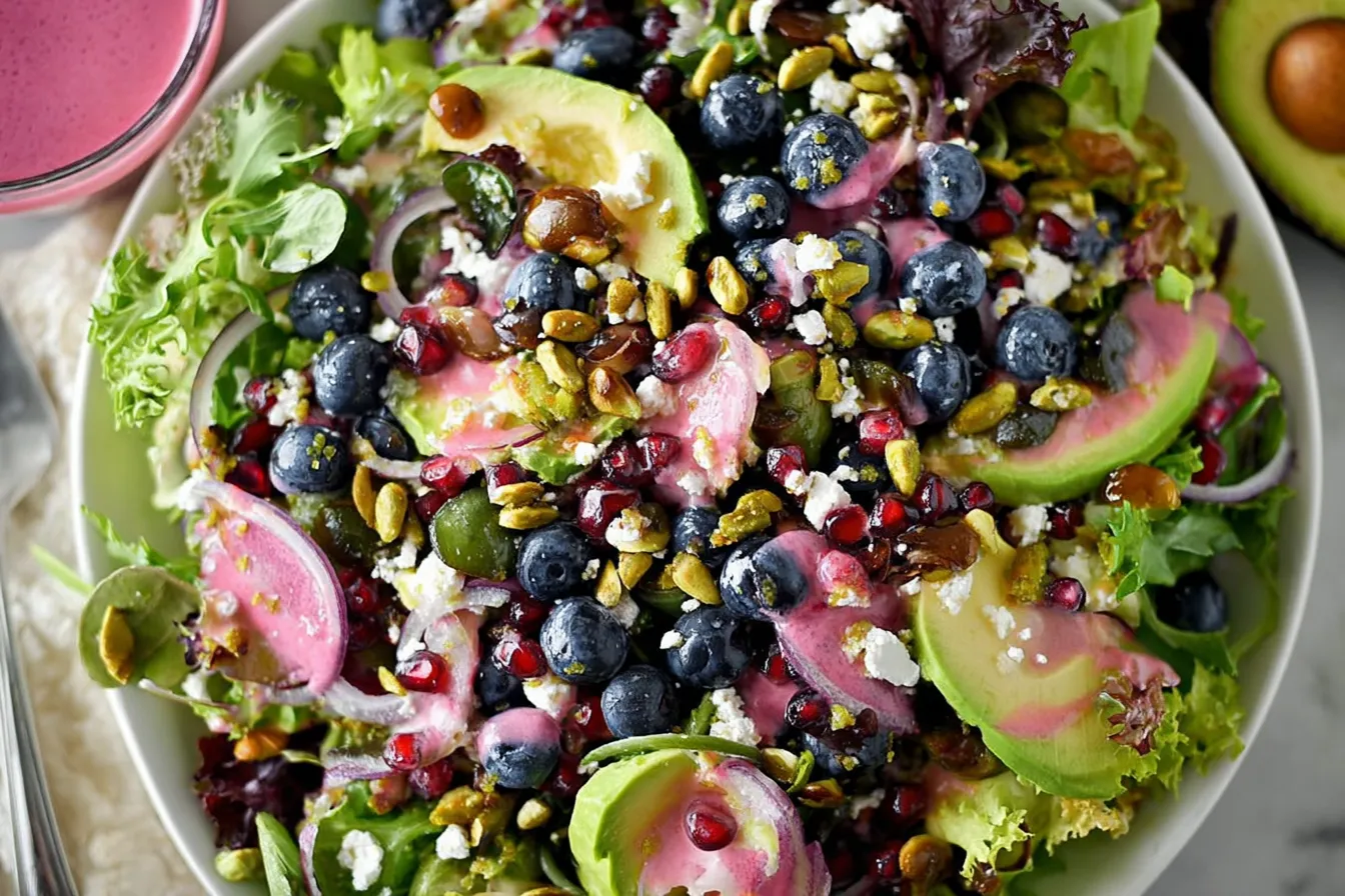 Blueberry Pistachio Spring Salad: A Refreshing Delight 3 Blueberry Pistachio Spring Salad: A Colorful and Nutritious Dish
