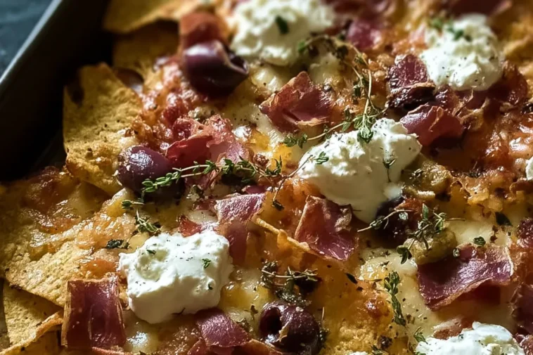 Delicious Borderline Genius Crispy Charcuterie Nachos