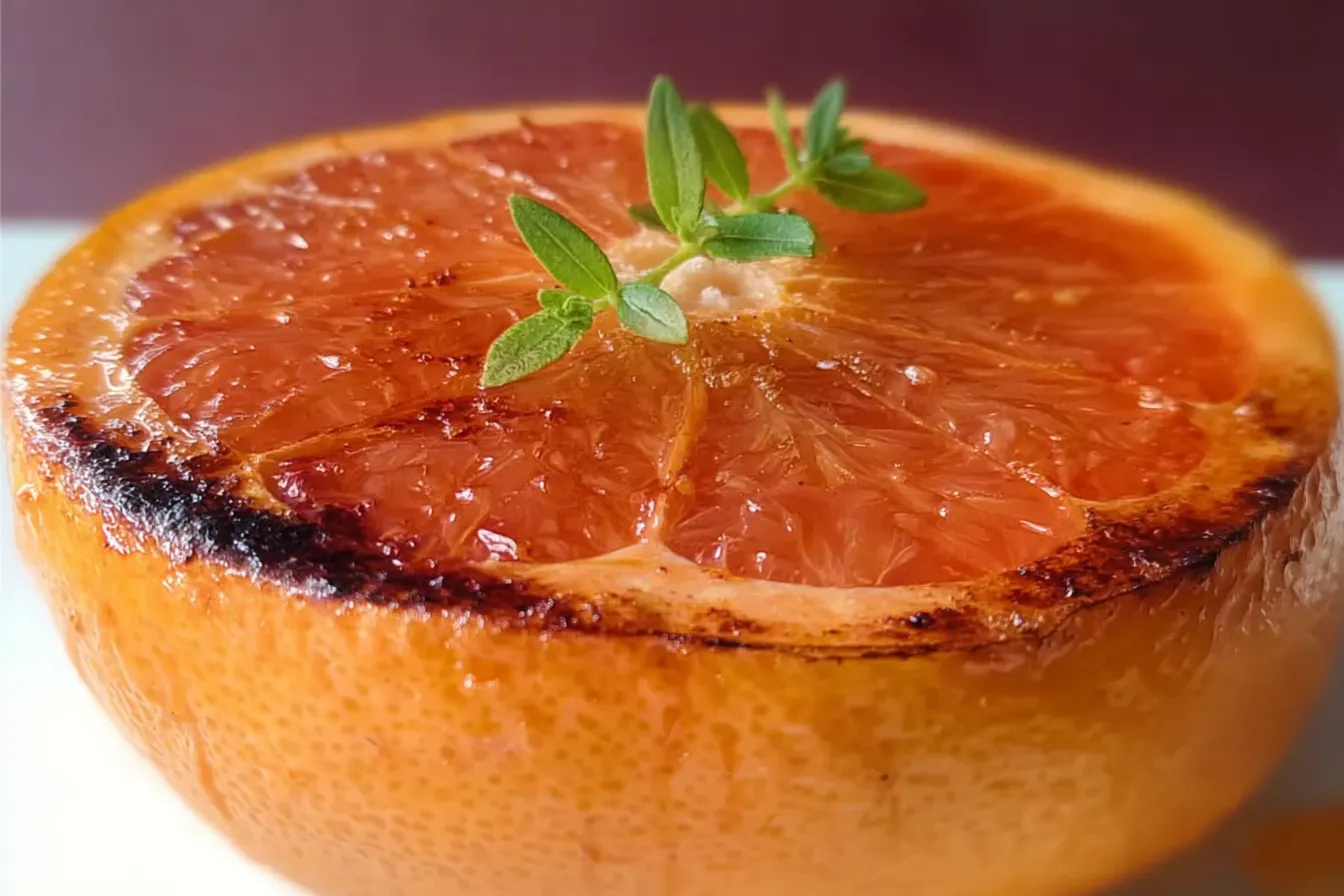 Broiled Grapefruit: A Sweet and Tart Breakfast Delight 3 Delicious Broiled Grapefruit Ready to Serve