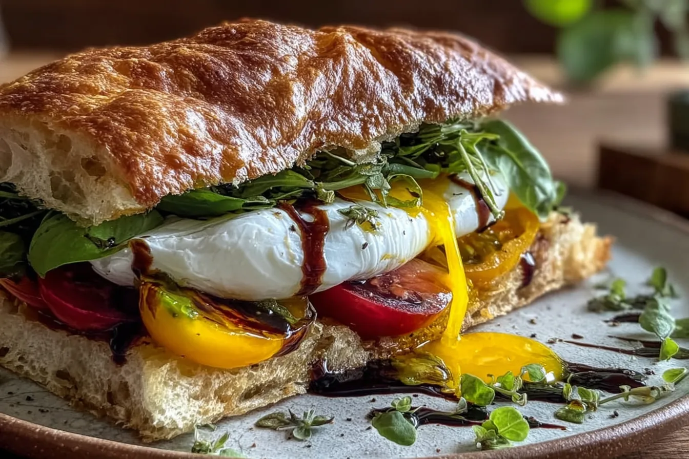 Burrata Italian Focaccia Sandwich: Pure Deliciousness Awaits! 4 Burrata Italian Focaccia Sandwich