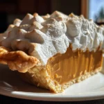 Butterscotch Heaven Pie Plated with Whipped Cream