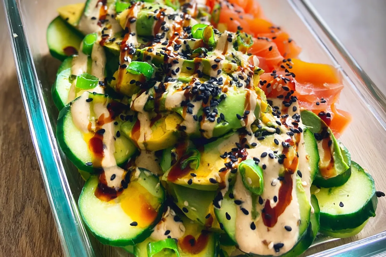 California Roll Cucumber Salad: A Refreshing Summer Delight 3 California Roll Cucumber Salad - Vibrant and Refreshing Dish