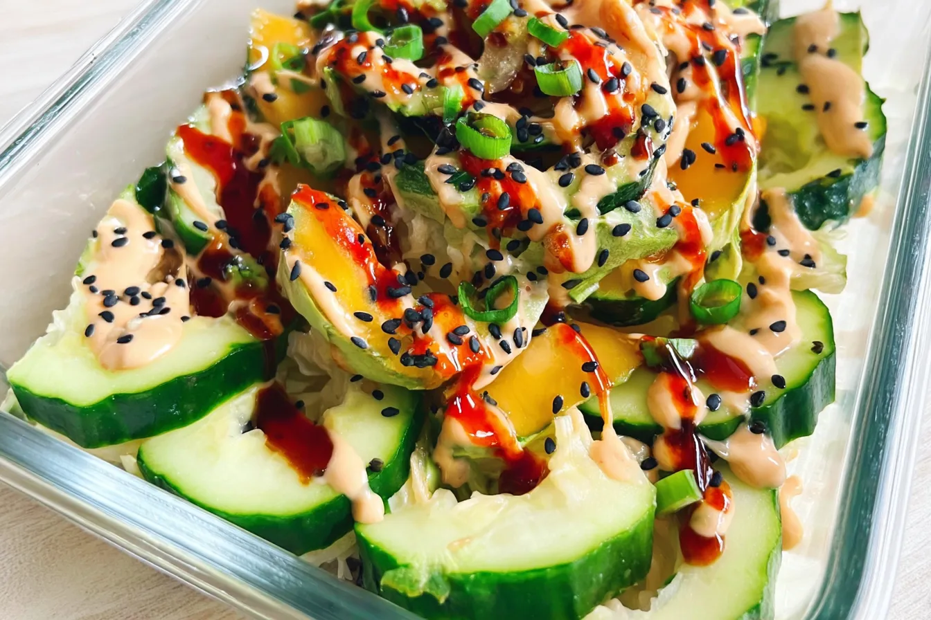 California Roll Cucumber Salad