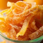 Candied Orange Peel on a Beautiful Platter