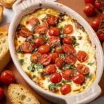 Delicious Caprese Dip Served with Bread
