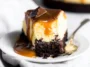 Caramel Brownie Cheesecake Slices Ready to Serve