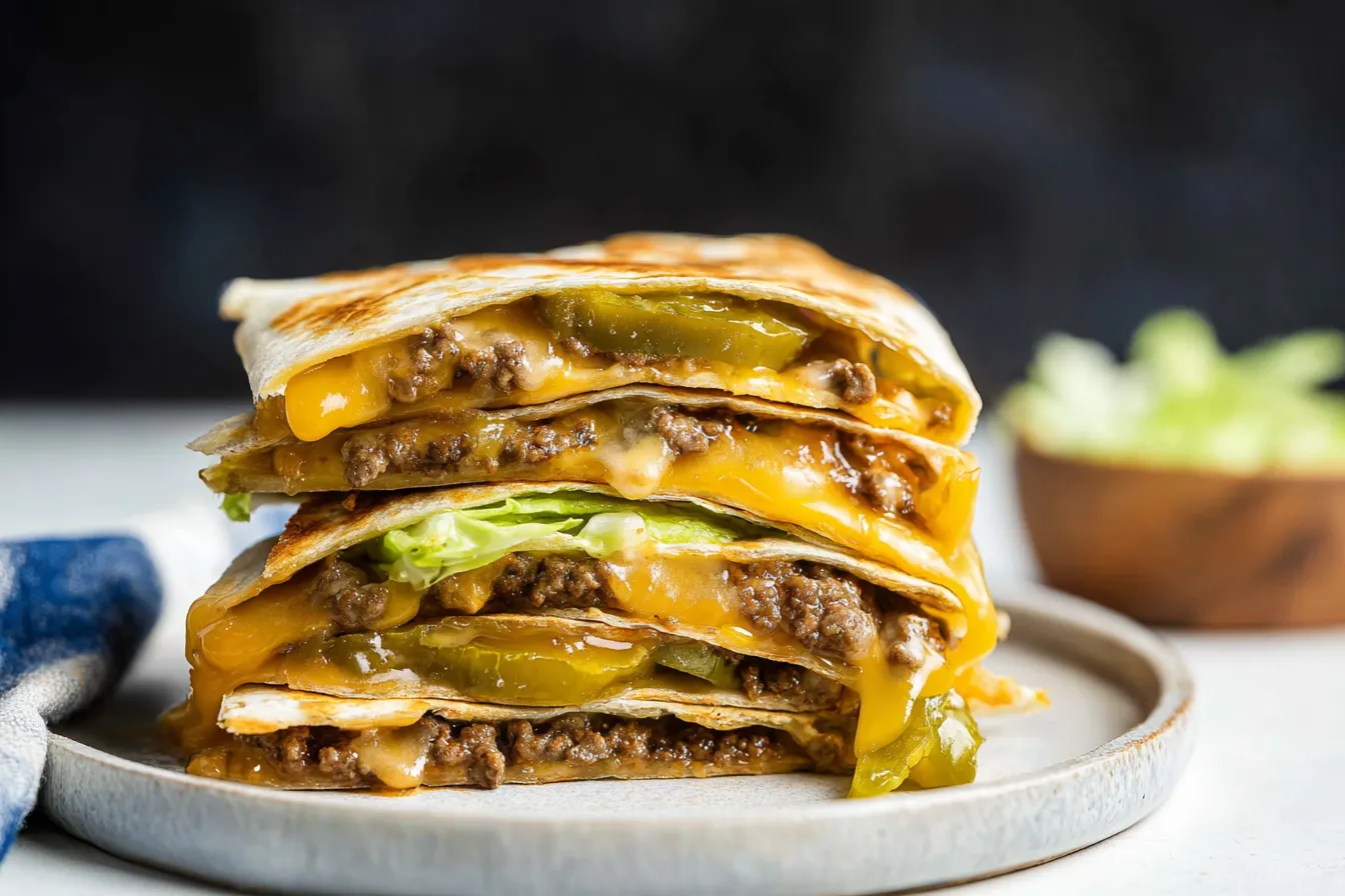 Cheeseburger Quesadillas