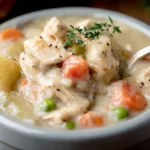 Delicious Chicken Pot Pie Soup in a Bowl