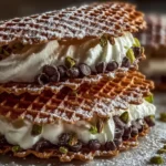 Chocolate Cannoli Pizzelle Sandwiches Ready to Delight
