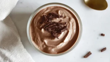 Delicious Chocolate Greek Yogurt Bowl with Fresh Berries
