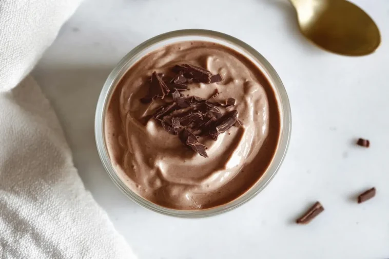Delicious Chocolate Greek Yogurt Bowl with Fresh Berries