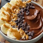 Chocolate Peanut Butter Smoothie Bowl - Mouthwatering & Healthy