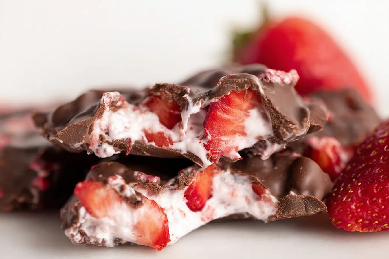 Chocolate Strawberry Yogurt Clusters