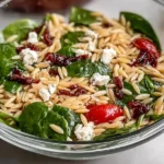 Classic Balsamic Orzo Salad in a Bowl
