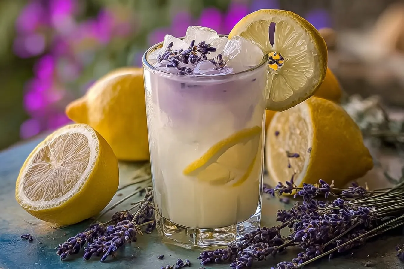 Coconut Lavender Lemonade Mocktail Recipe